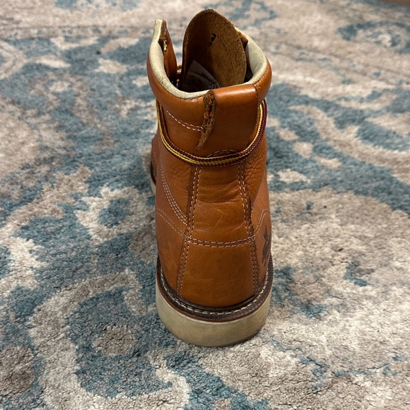 Thorogood Men's Tan Leather Work Boots 9.5D - Picture 8 of 10
